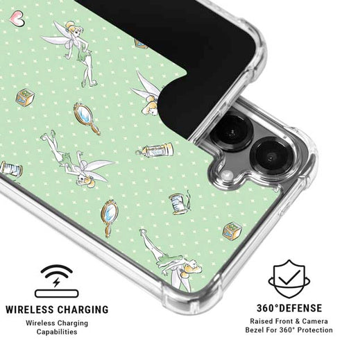 Disney Tinker Bell Trinkets Pattern Galaxy S26 Clear Case