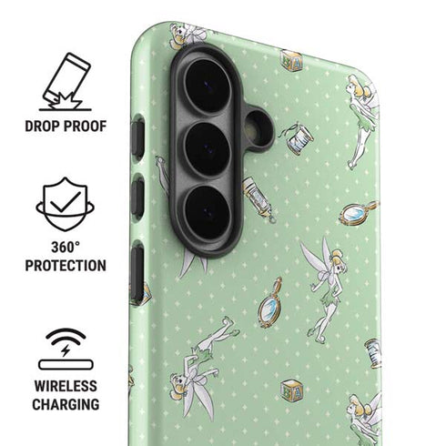 Disney Tinker Bell Trinkets Pattern Galaxy S26 Plus Impact Case