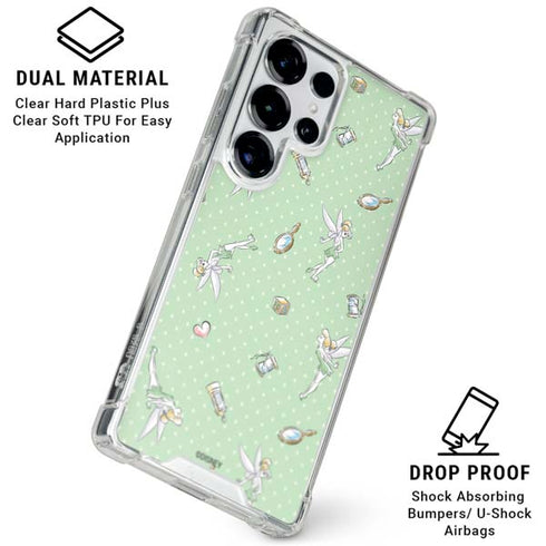 Disney Tinker Bell Trinkets Pattern Galaxy S26 Ultra Clear Case