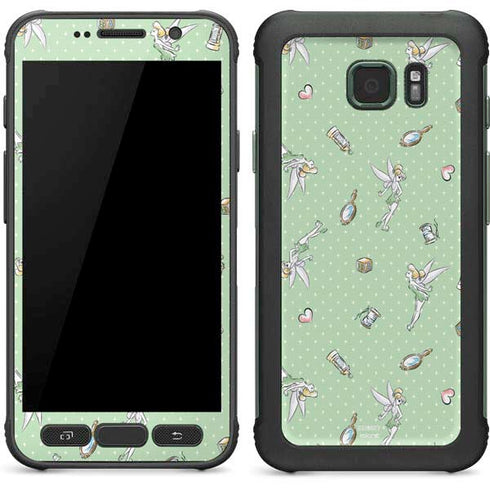 Disney Tinker Bell Trinkets Pattern Galaxy S7 Active Skin