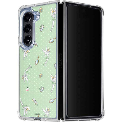 Disney Tinker Bell Trinkets Pattern Galaxy Z Fold5 5G Clear Case