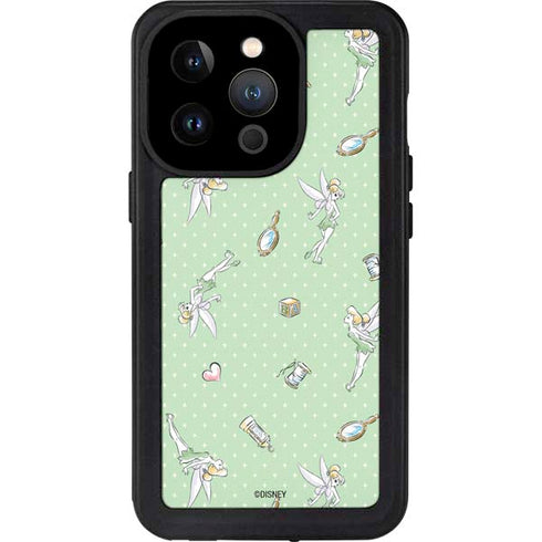 Disney Tinker Bell Trinkets Pattern iPhone 15 Pro Waterproof Case