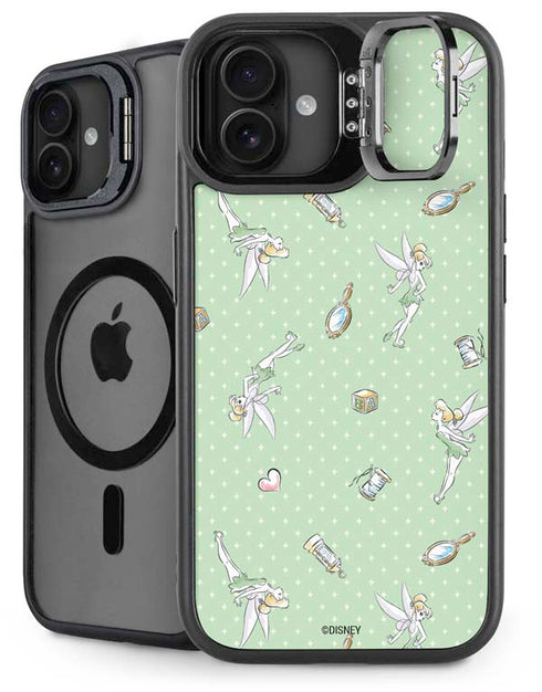 Disney Tinker Bell Trinkets Pattern iPhone 16 Kickstand Case