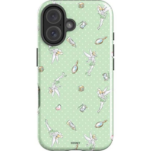 Disney Tinker Bell Trinkets Pattern iPhone 16 Plus Impact Case
