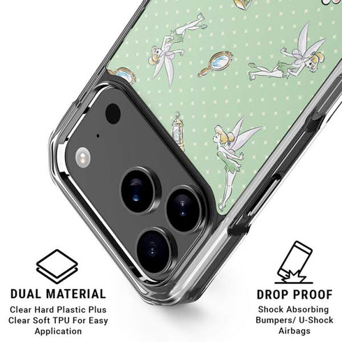 Disney Tinker Bell Trinkets Pattern iPhone 18 Pro Clear Case