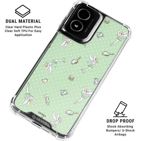 Disney Tinker Bell Trinkets Pattern Moto G Power 5G (2024) Clear Case
