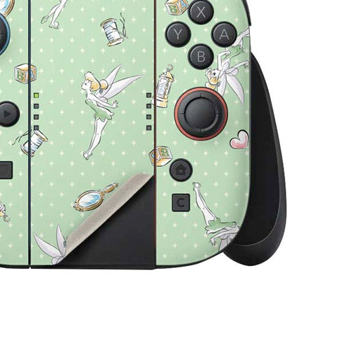 Disney Tinker Bell Trinkets Pattern Nintendo Switch 2 (2025) Joy-Con Controller Skin