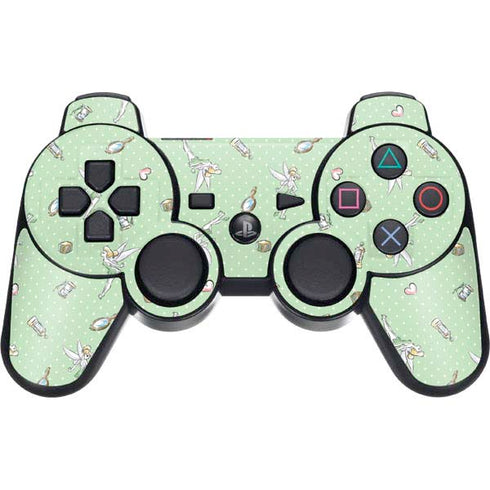 Disney Tinker Bell Trinkets Pattern PS3 Dual Shock wireless controller Skin