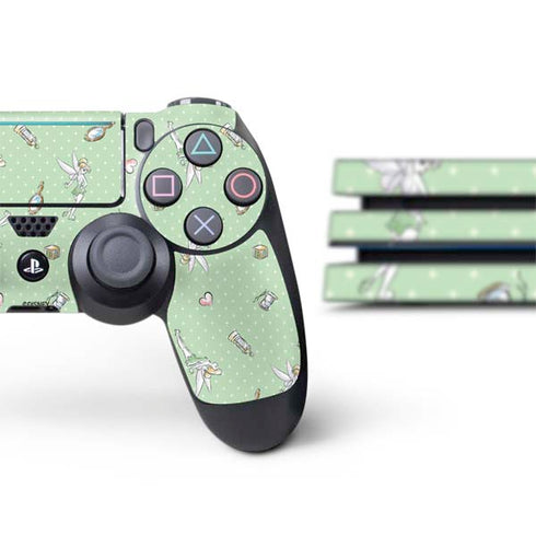 Disney Tinker Bell Trinkets Pattern PS4 Pro Bundle Skin