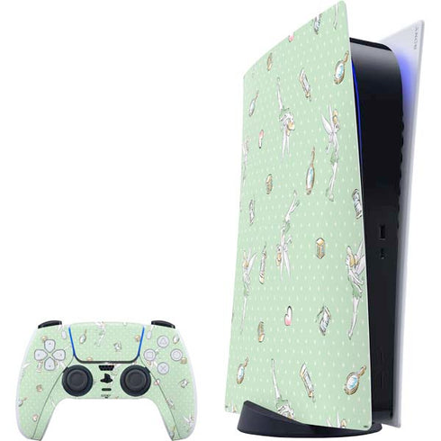 Disney Tinker Bell Trinkets Pattern PlayStation PS5 Skins