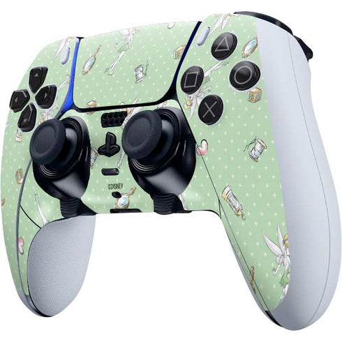 Disney Tinker Bell Trinkets Pattern PS5 DualSense Edge Pro Controller Skin