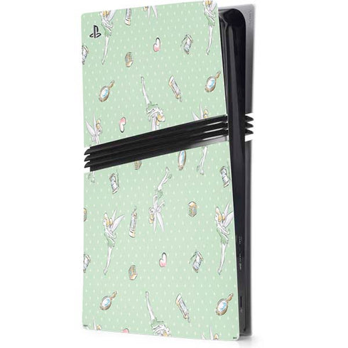 Disney Tinker Bell Trinkets Pattern PS5 Pro Console Skin