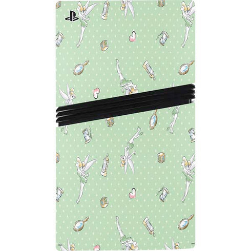 Disney Tinker Bell Trinkets Pattern PS5 Pro Console Skin