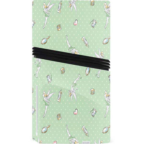 Disney Tinker Bell Trinkets Pattern PS5 Pro Disk Bundle Skin
