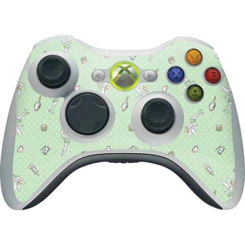 Disney Tinker Bell Trinkets Pattern Xbox 360 Wireless Controller Skin