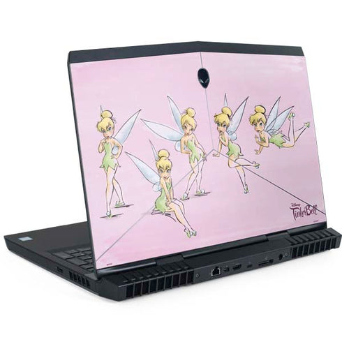 Disney Tinker Bell Water Color Art Poses Dell Alienware Skin