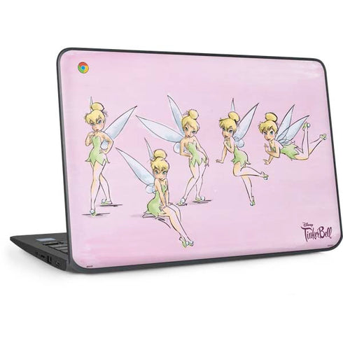 Disney Tinker Bell Water Color Art Poses HP Chromebook Skin