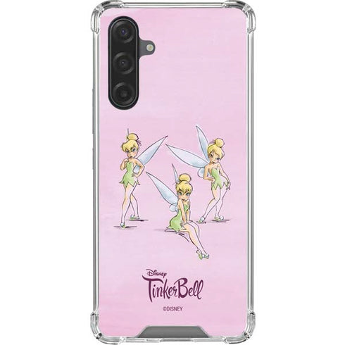 Disney Tinker Bell Water Color Art Poses Galaxy A17 Clear Case