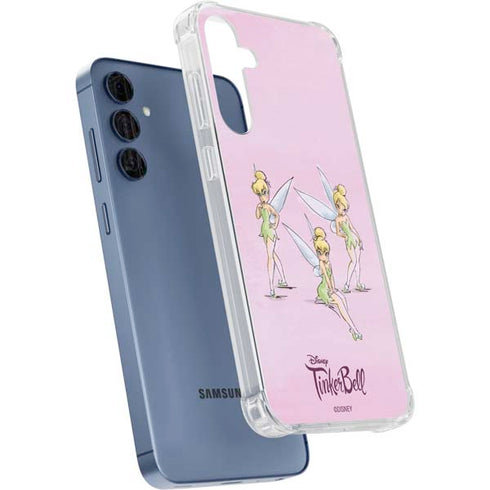 Disney Tinker Bell Water Color Art Poses Galaxy A55 5G Clear Case