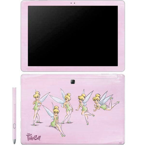Disney Tinker Bell Water Color Art Poses Galaxy Book 12in Skin
