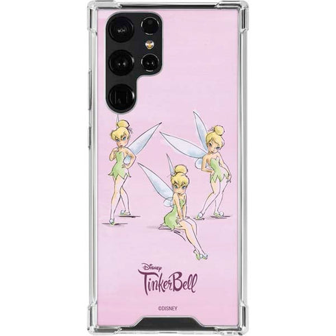 Disney Tinker Bell Water Color Art Poses Galaxy S23 Ultra Clear Case