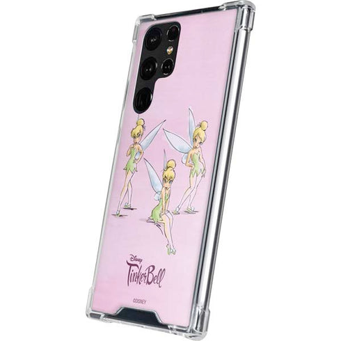 Disney Tinker Bell Water Color Art Poses Galaxy S23 Ultra Clear Case