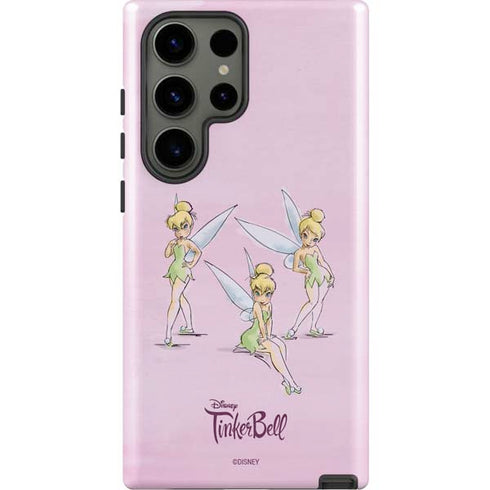 Disney Tinker Bell Water Color Art Poses Galaxy S23 Ultra Pro Case