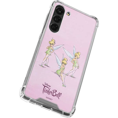 Disney Tinker Bell Water Color Art Poses Galaxy S24 FE Clear Case