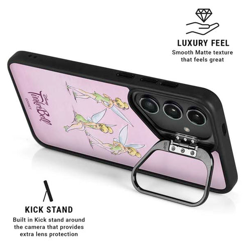 Disney Tinker Bell Water Color Art Poses Galaxy S25 Kickstand Case