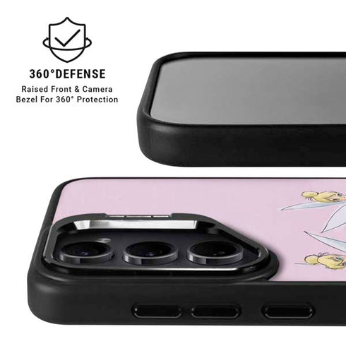 Disney Tinker Bell Water Color Art Poses Galaxy S25 Plus Kickstand Case