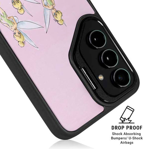 Disney Tinker Bell Water Color Art Poses Galaxy S25 Plus Kickstand Case