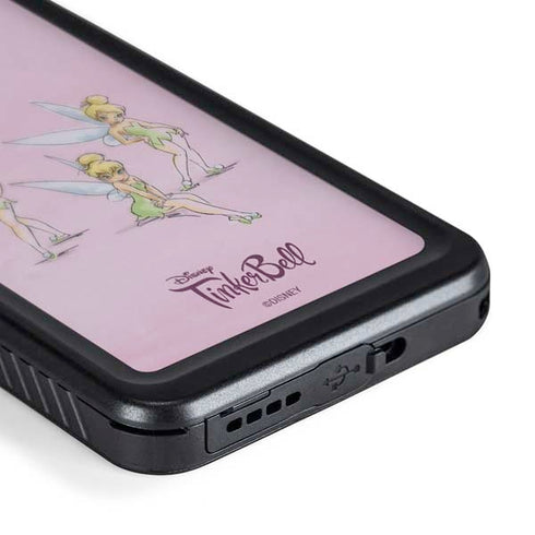 Disney Tinker Bell Water Color Art Poses Galaxy S24 Plus Waterproof Case