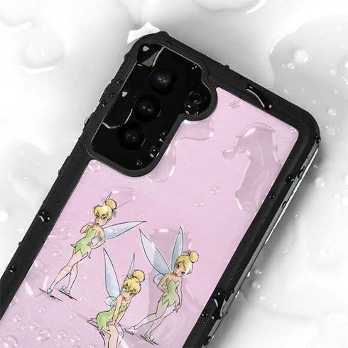 Disney Tinker Bell Water Color Art Poses Galaxy S24 Plus Waterproof Case
