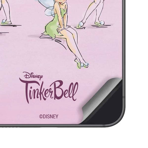 Disney Tinker Bell Water Color Art Poses Galaxy S25 Skin