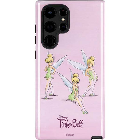 Disney Tinker Bell Water Color Art Poses Galaxy Cases