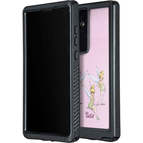 Disney Tinker Bell Water Color Art Poses Galaxy S24 Ultra Waterproof Case