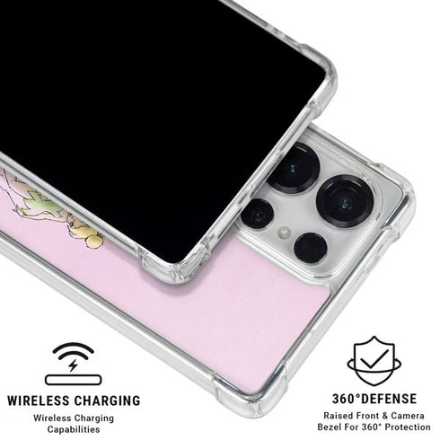 Disney Tinker Bell Water Color Art Poses Galaxy S26 Ultra Clear Case