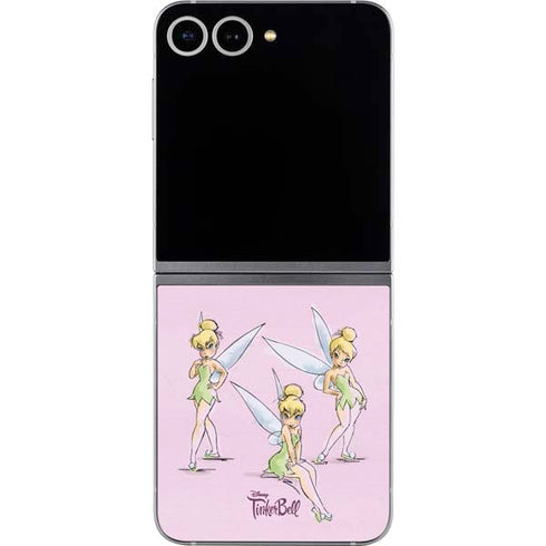 Disney Tinker Bell Water Color Art Poses Galaxy Z Flip6 Skin