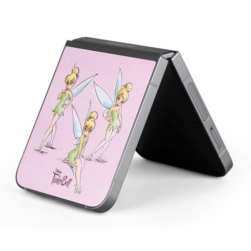 Disney Tinker Bell Water Color Art Poses Galaxy Z Flip6 Skin