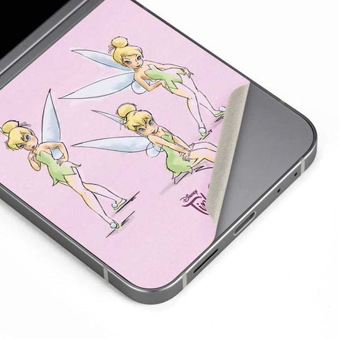 Disney Tinker Bell Water Color Art Poses Galaxy Z Flip6 Skin