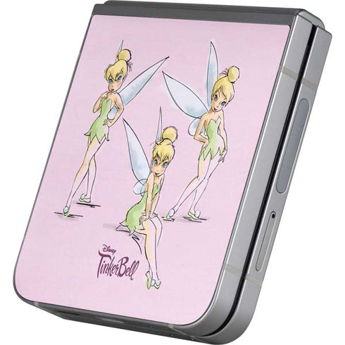 Disney Tinker Bell Water Color Art Poses Galaxy Z Flip6 Skin
