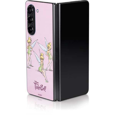 Disney Tinker Bell Water Color Art Poses Galaxy Z Fold5 5G Skin