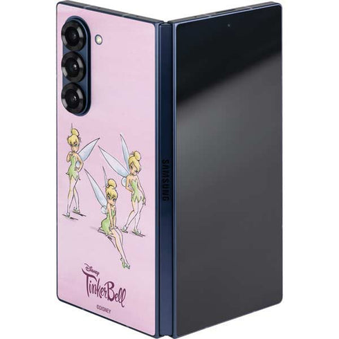 Disney Tinker Bell Water Color Art Poses Galaxy Z Fold6 Skin