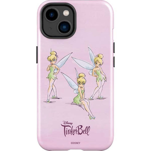 Disney Tinker Bell Water Color Art Poses iPhone 15 Impact Case