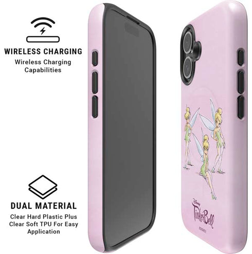 Disney Tinker Bell Water Color Art Poses iPhone 16 Magsafe Impact Case