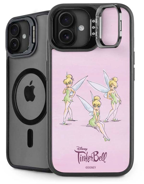 Disney Tinker Bell Water Color Art Poses iPhone 16 Plus Kickstand Case