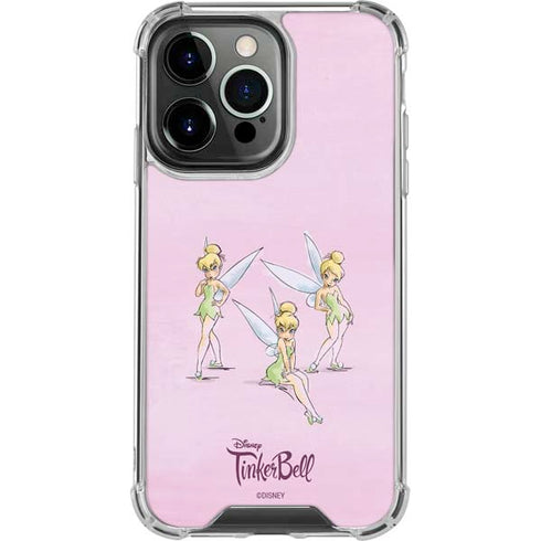 Disney Tinker Bell Water Color Art Poses iPhone 16 Pro Clear Case