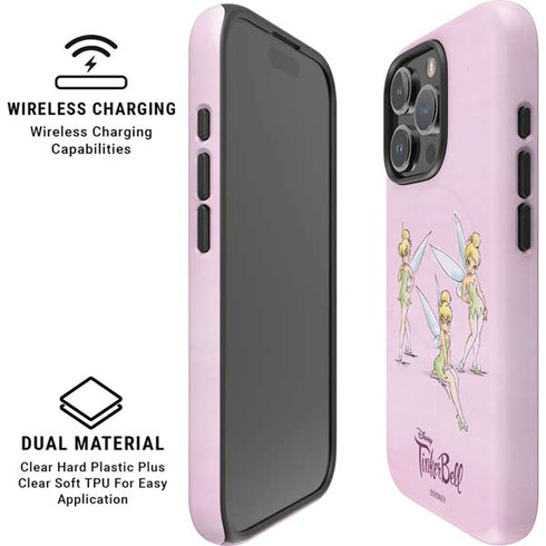 Disney Tinker Bell Water Color Art Poses iPhone 16 Pro Magsafe Impact Case