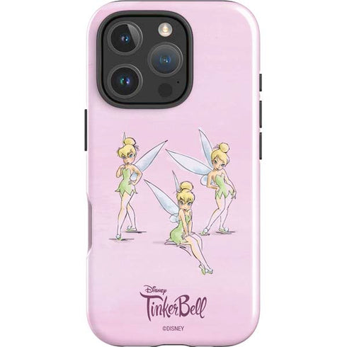 Disney Tinker Bell Water Color Art Poses iPhone 16 Pro Max Impact Case