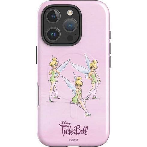 Disney Tinker Bell Water Color Art Poses iPhone 16 Pro Max Magsafe Impact Case
